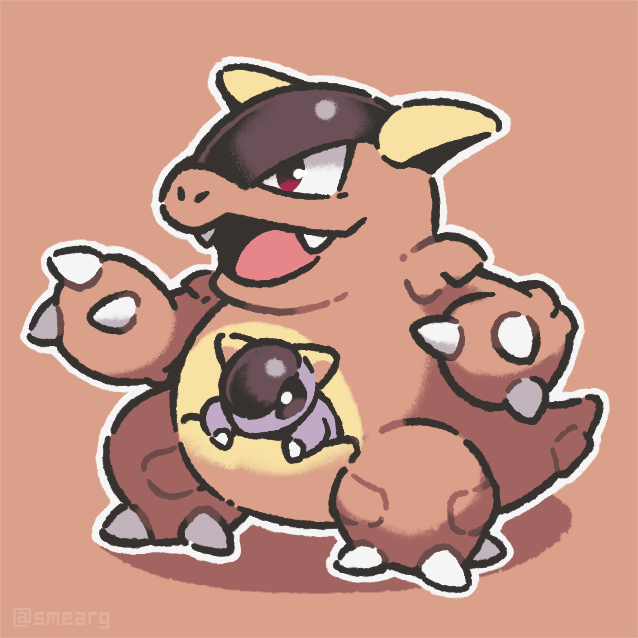 smearg's tweet photo. big kangaskhan mornin 🦘👩‍👧 https://t.co/IMwPCEVWBj