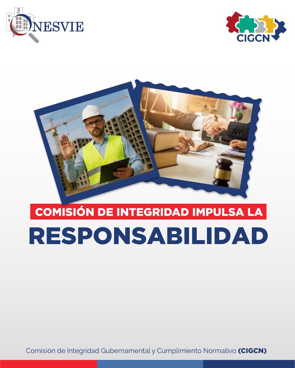 ONESVIERD's tweet photo. En Onesvie asumimos la responsabilidad en cada acción y decisión. Ser responsables nos permite garantizar resultados sólidos, fortalecer la confianza ciudadana y construir un país más transparente.

La responsabilidad no es solo un valor, es nuestra guía. 🤝

#CIGCN https://t.co/O2f42A35rx