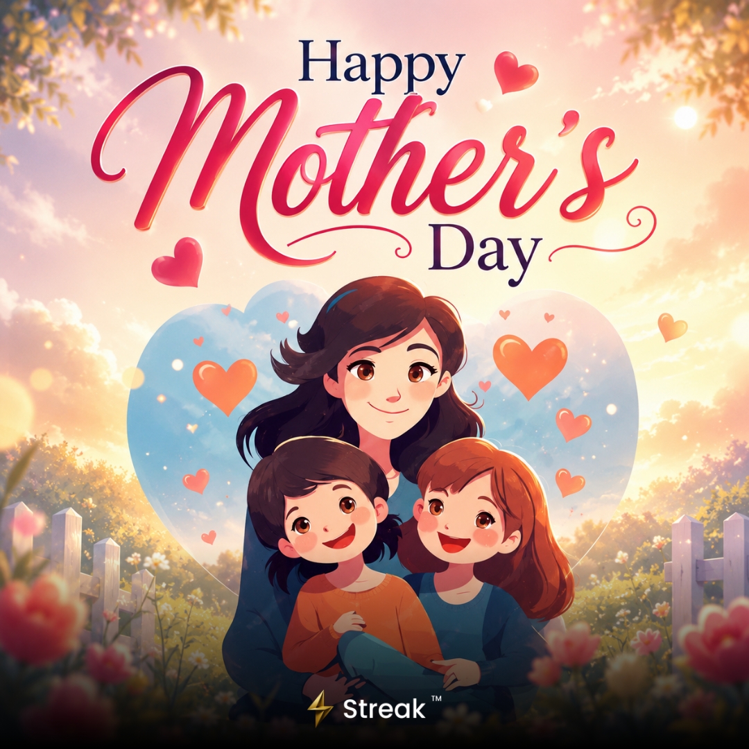 StreakTech's tweet photo. Team Streak wishes you all a very happy Mother's day!

#MothersDay2026 #HappyMothersDay #ThankYouMom #CelebratingMom #Motherhood https://t.co/NGR22M4HMz