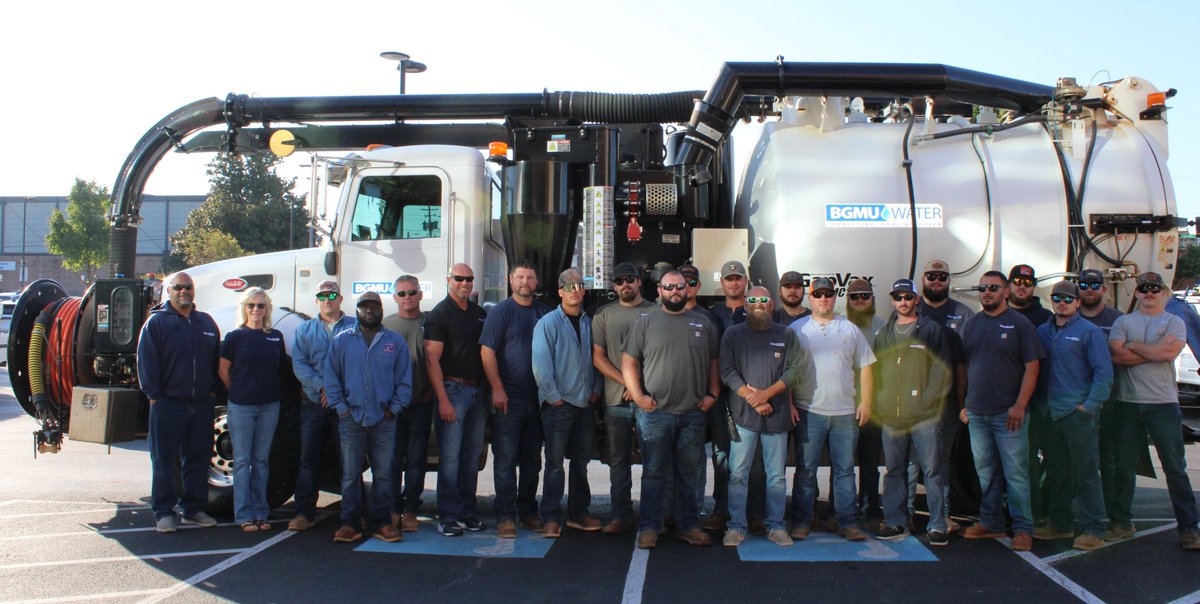 BGMU's tweet photo. 💦Thank you to our water crews for keeping water flowing to our homes and businesses! We appreciate you. Happy #NationalDrinkingWaterWeek 💦 https://t.co/8z2U2jNLGN