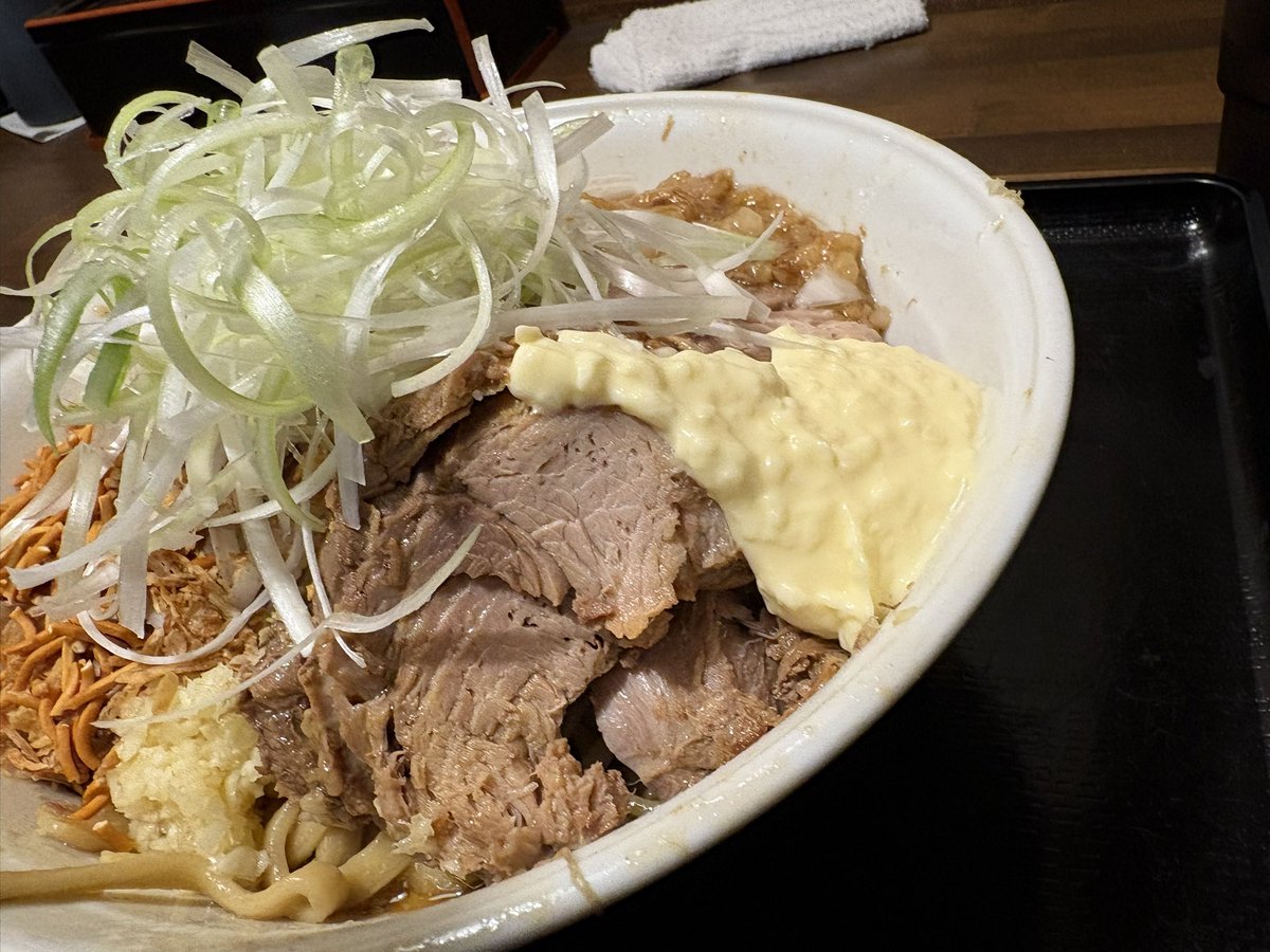 taku_od's tweet photo. ２日連続来ちゃった。
貴丸さんのまぜそば最高！！
#ラーメン貴丸 https://t.co/qtZx4RgQ6l
