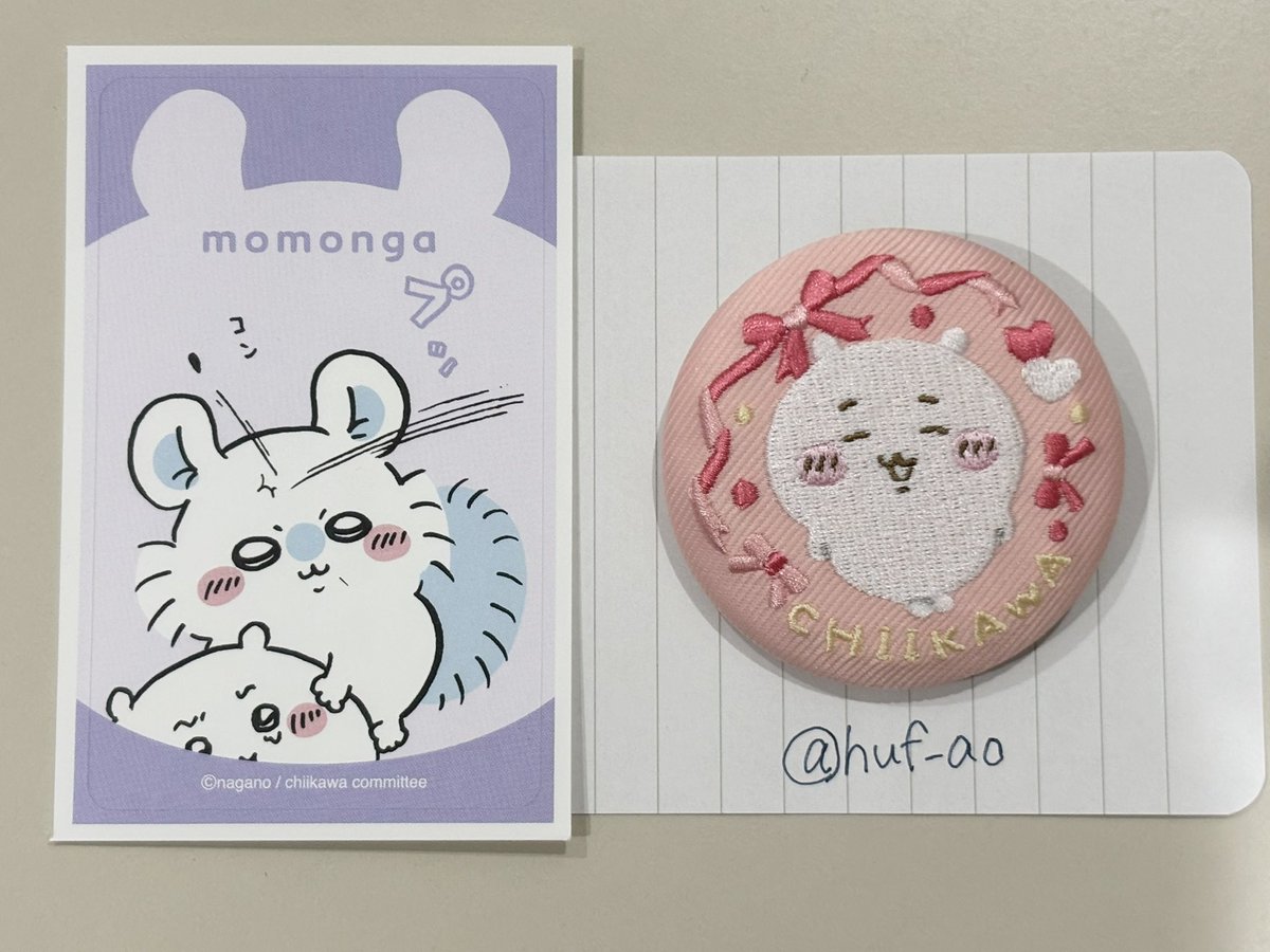huf_ao's tweet photo. @seira_ruby 検索より失礼致します！
当方ちいかわ（全身）所持しているのですが、モモンガ🎀と交換していただくことは可能でしょうか？
ご検討よろしくお願いします！🙇🏻‍♀️ https://t.co/wHt7mrjK13