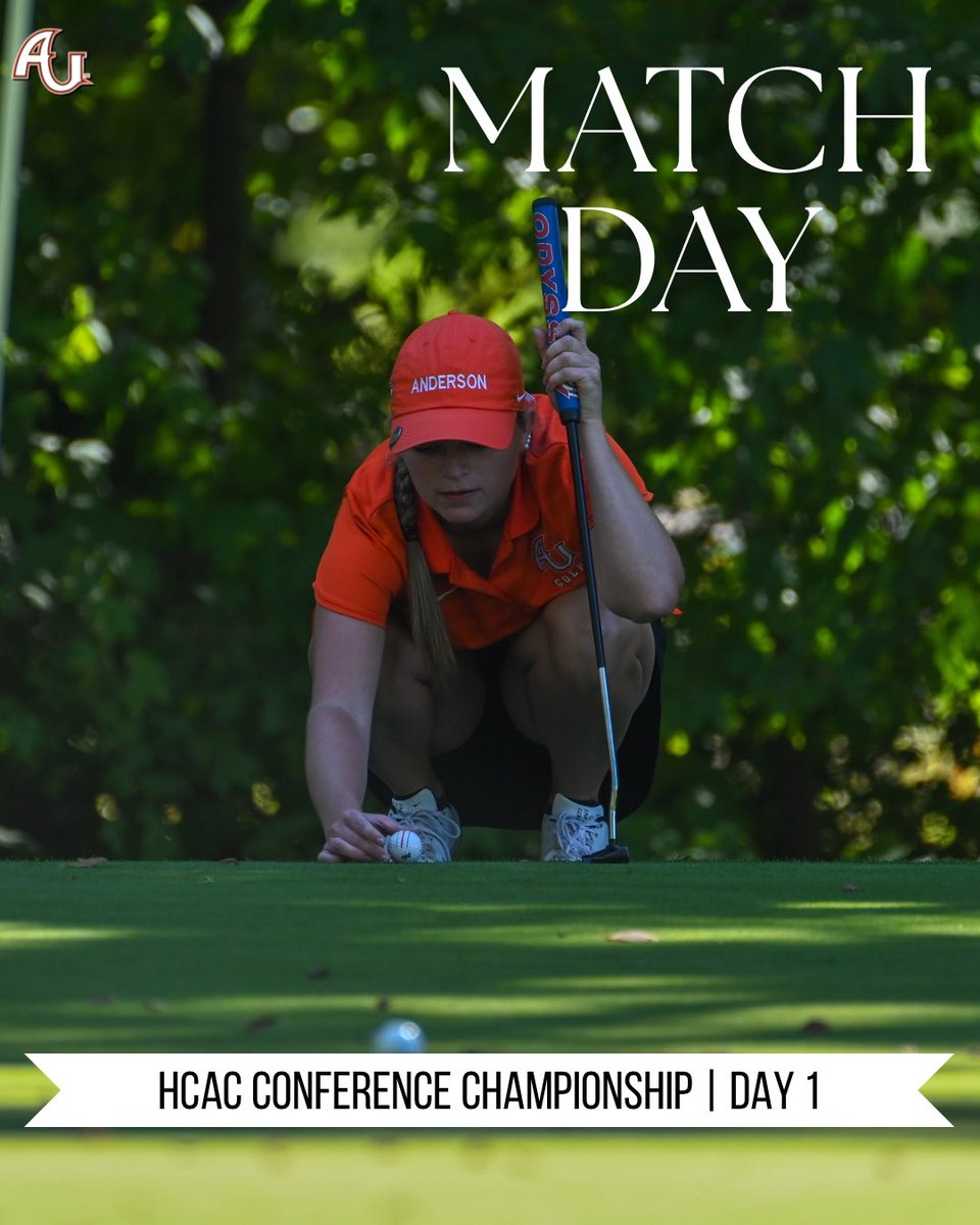 AUwgolf's tweet photo. DAY ONE!

Tee time begin at 11:07am for the first round of the HCAC Conference Tournament 🏆 Tune in on scoreboard live to cheer on our team 🧡 https://t.co/MIz2fFRKlF