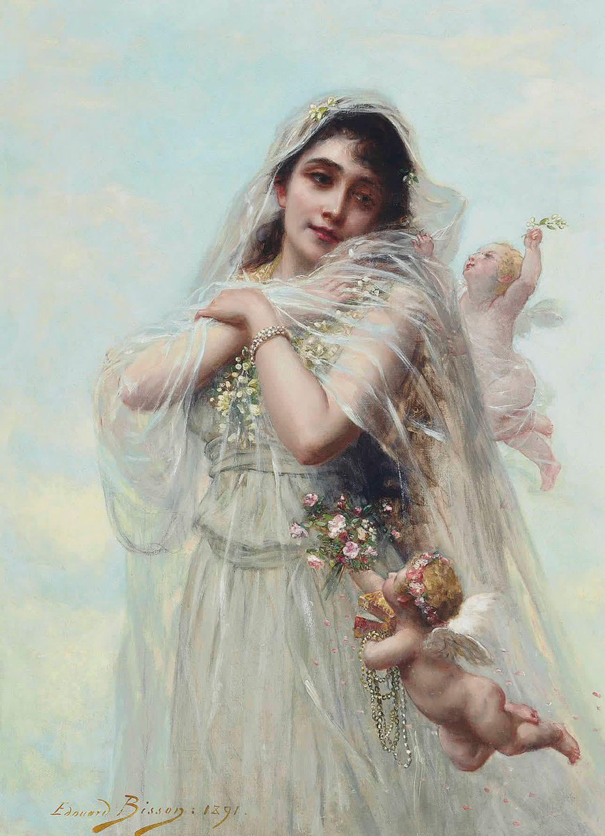 An allegory of Spring 1891
Edouard Bisson (French, 1856-1939）
#paintings #art