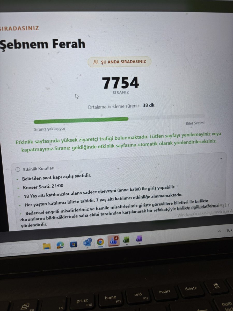 Aga valla yeter ne konsermiş ya beş farklı cihazdan denedim yine