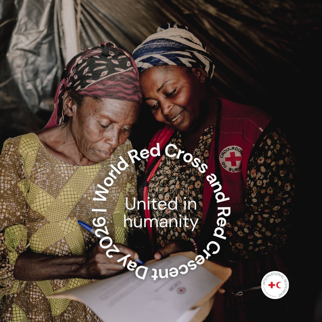 ICRC's tweet photo. Today, we celebrate the strength of our shared humanity. We extend our heartfelt gratitude to our dedicated staff and volunteers whose compassion and commitment make the world’s largest humanitarian Movement possible.

Happy World Red Cross and Red Crescent Day ♥️ #8May https://t.co/TI769QZq4S