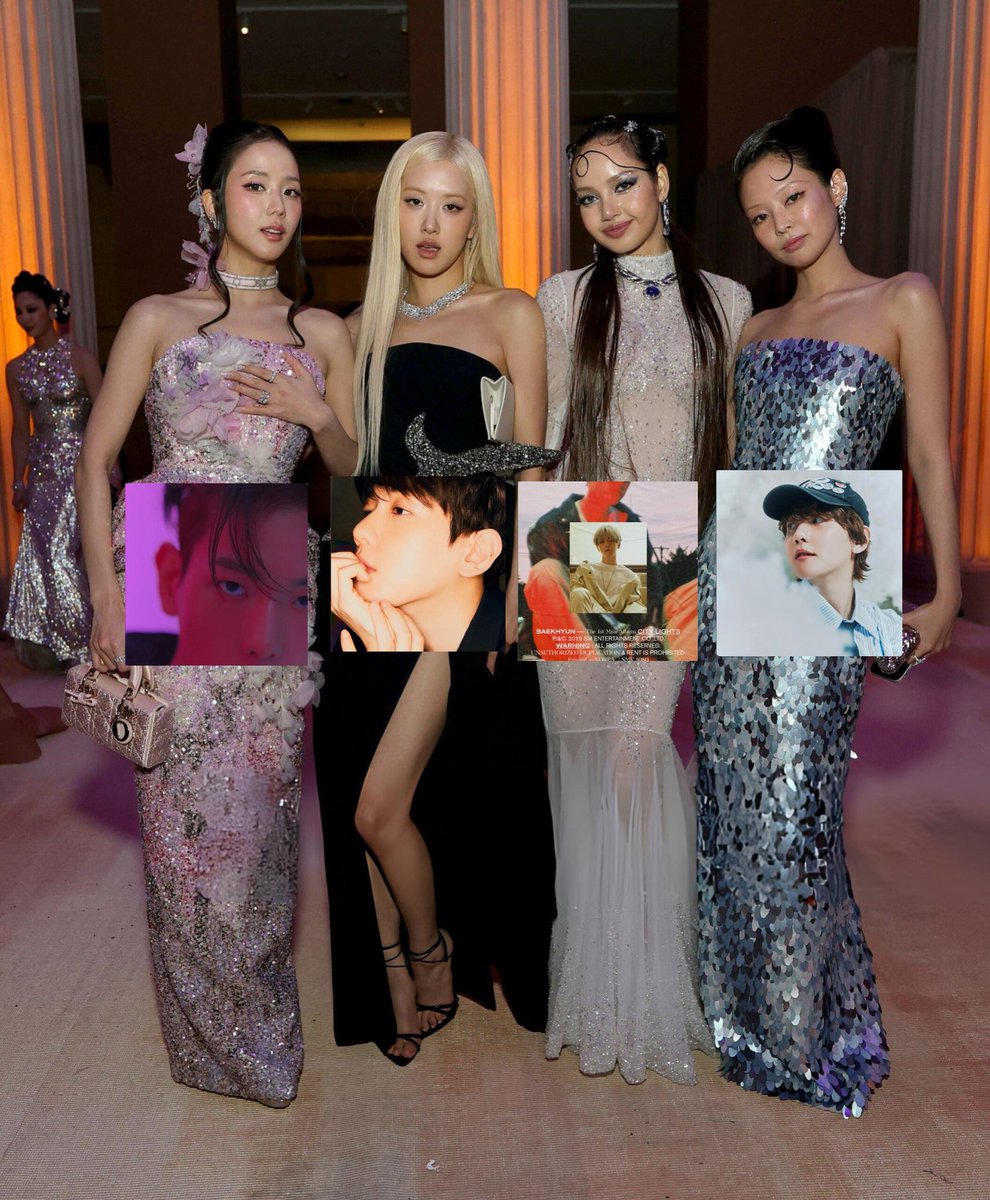 Blackpink members as Baekhyun's albums