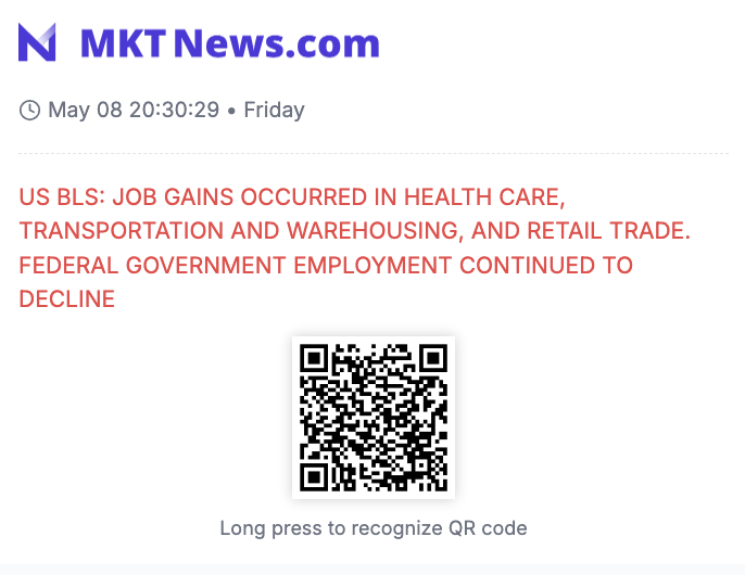 Sino_Market's tweet photo. 🇺🇸US BLS: JOB GAINS OCCURRED IN HEALTH CARE, TRANSPORTATION AND WAREHOUSING, AND RETAIL TRADE. FEDERAL GOVERNMENT EMPLOYMENT CONTINUED TO DECLINE 

#US #NFP #Nonfarm
(https://t.co/Wp60C3OU1L) https://t.co/MxazfuRstO