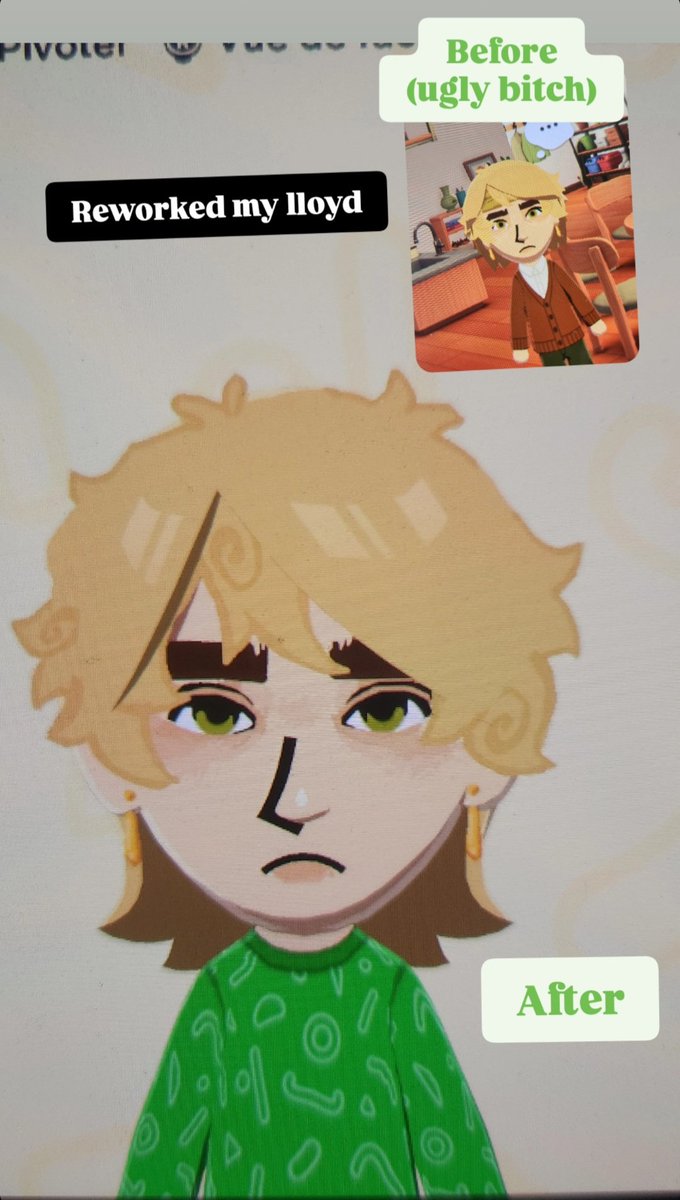 Remade my lloyd mii cuz he was ugly and scary🙄

#ninjago #tomodachilife