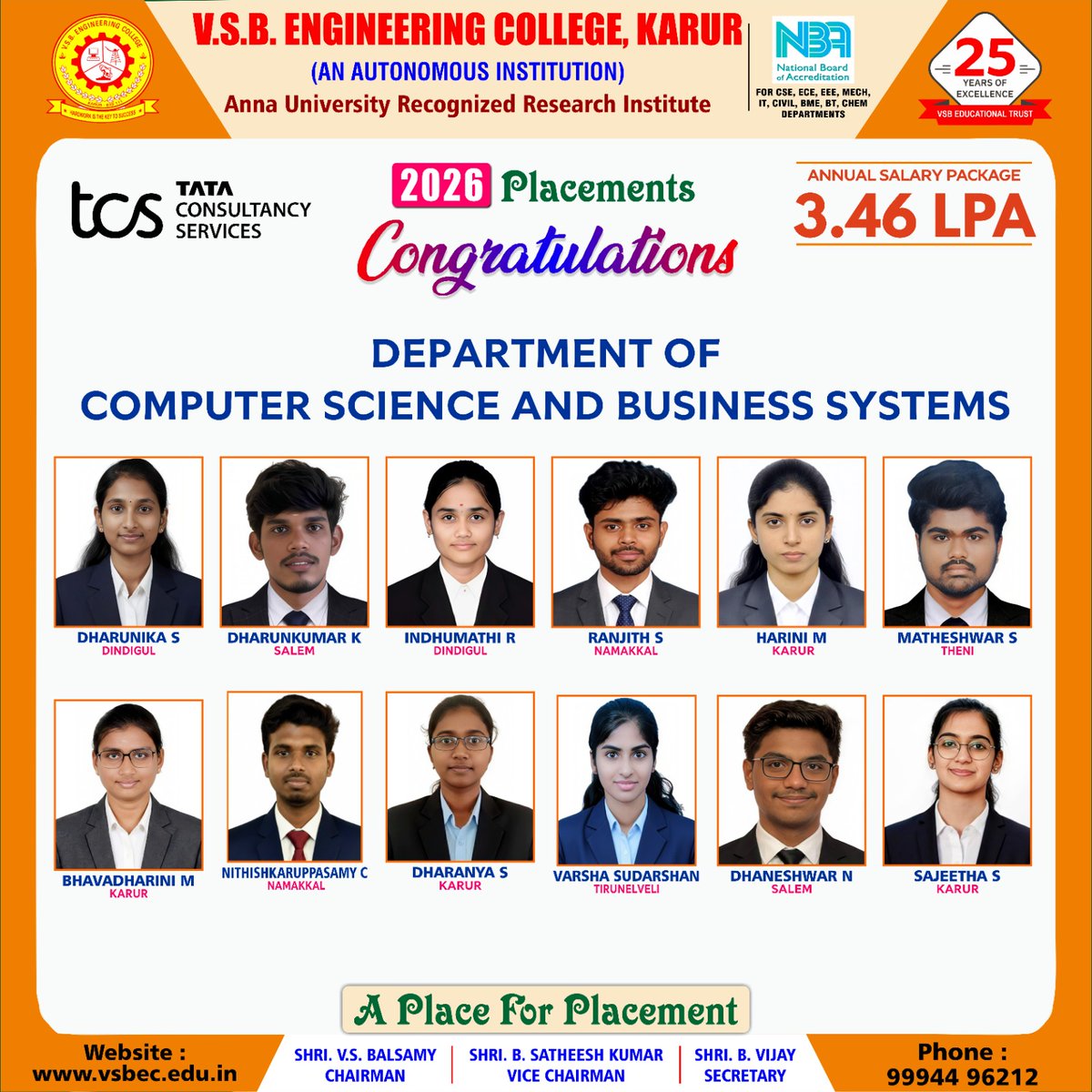 VSB Engineering College tweet media