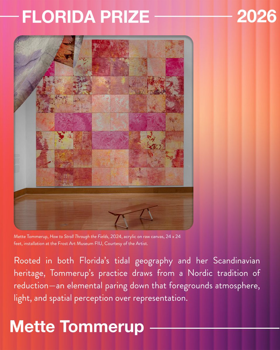 omaorlando's tweet photo. Meet Florida Prize Artist Mette Tommerup!

See her work on view at the Orlando Museum of Art's 12th annual Florida Prize in Contemporary Art, opening May 30, 2026. https://t.co/IdIN3QUglo