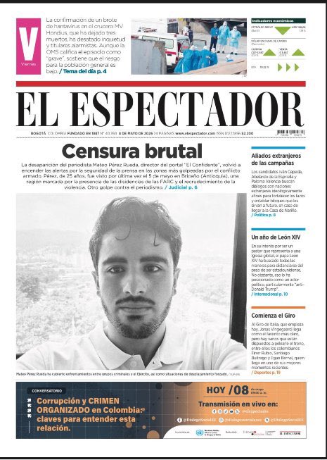 Censura brutal 
#MateoPerezRueda