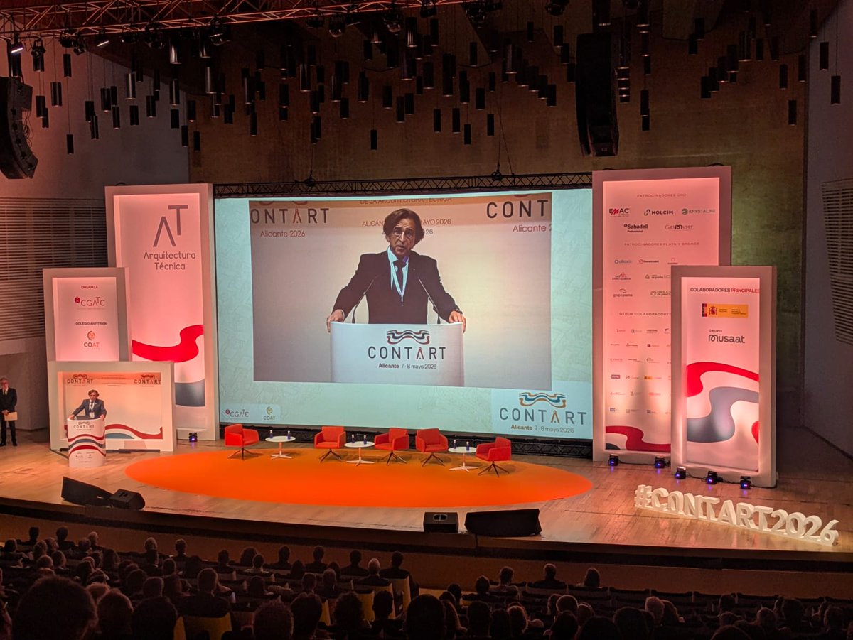 coaatalava's tweet photo. 📍Clausuramos #CONTART 2026 tras 2 jornadas intensas y productivas para la #ArquitecturaTécnica.
📸 Desde #COATARABA destacamos la amplia representación del sector alavés.
👏 Gracias a la organización y a todos los participantes, ¡nos vemos en CONTART 2028 en #Málaga! https://t.co/9HcalOmZVy