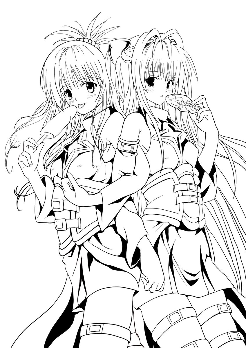 illustryosuko's tweet photo. ほぼ模写 #TOLOVEる #金色の闇 #結城美柑 https://t.co/KP0mRmZOJK
