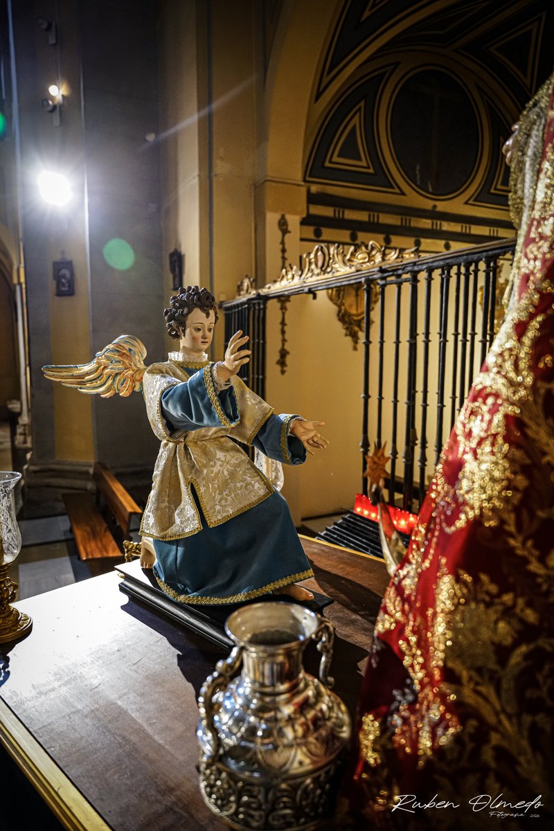 RubenOlmedo's tweet photo. Triduo a Ntra Señora de la Encarnación 2026, Preparada en sus Andas con el Arcángel San Gabriel restaurado
Con @angustiasva 
Detalles en el enlace
https://t.co/uvhaLkBCCB
@VCofrade @jcssvall https://t.co/WfIf2CrYsO