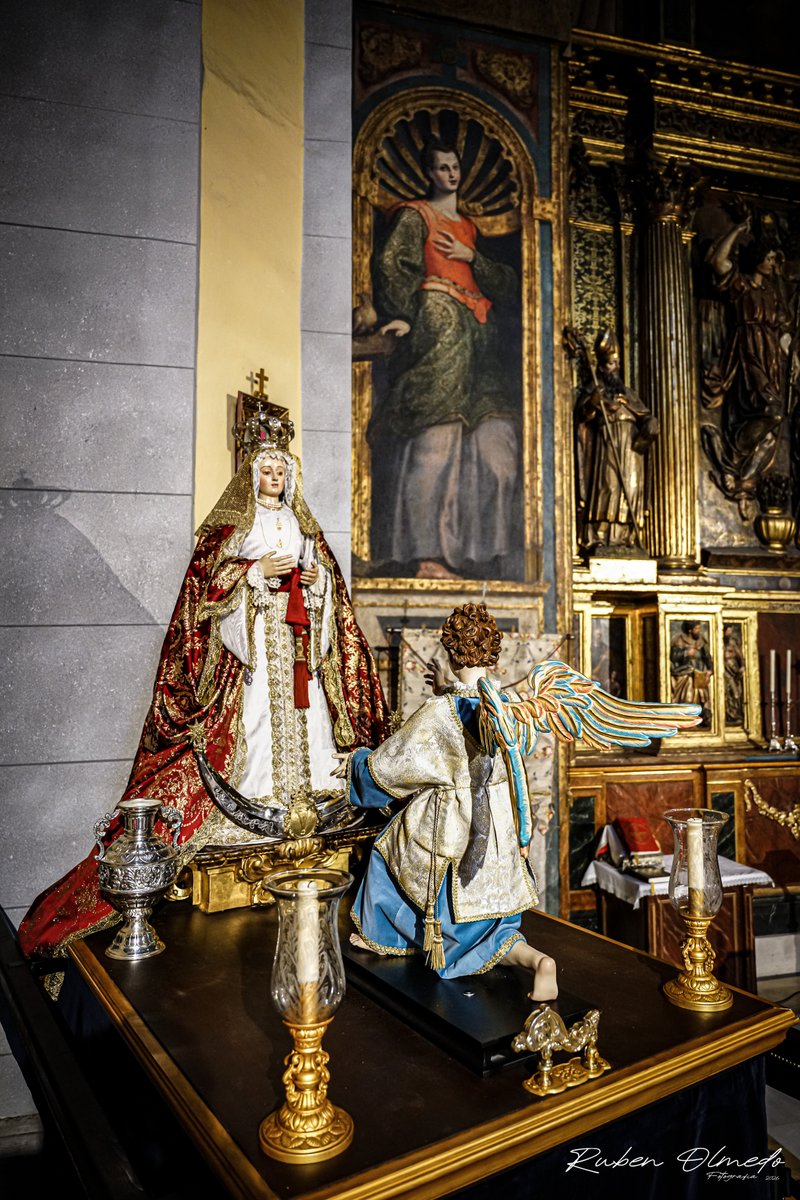 RubenOlmedo's tweet photo. Triduo a Ntra Señora de la Encarnación 2026, Preparada en sus Andas con el Arcángel San Gabriel restaurado
Con @angustiasva 
Detalles en el enlace
https://t.co/uvhaLkBCCB
@VCofrade @jcssvall https://t.co/WfIf2CrYsO