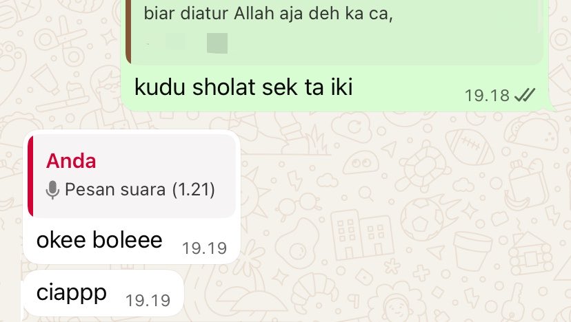 gara gara semalem kebanyakan yapping soal sholat istikharah sm hajat