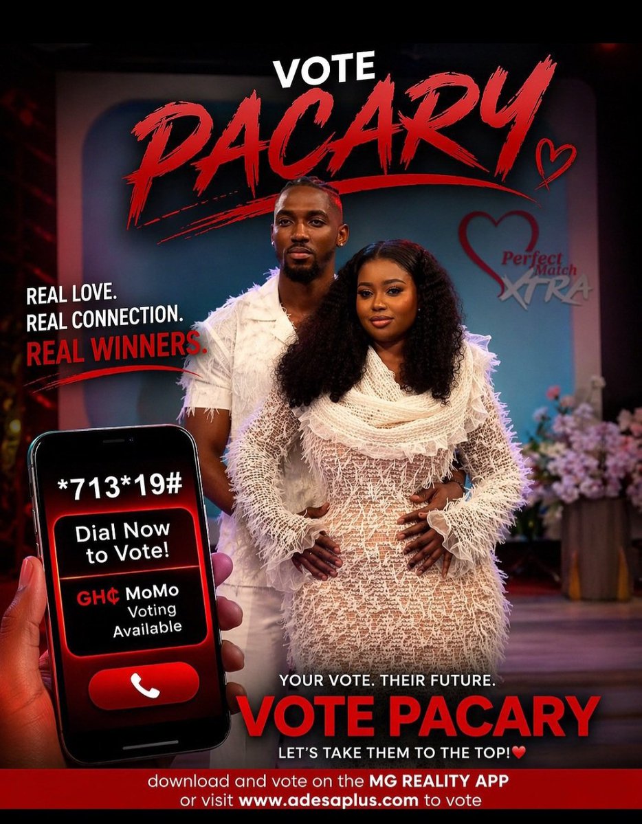 Keep voting oooo

PRISCARY THE PACESETTER 
PAPPY THE TV GOLD
VOTE FOR PACARY

#PriscaryPrincilla
#PatrickLigay
#Pacary
#PerfectMatchXtra