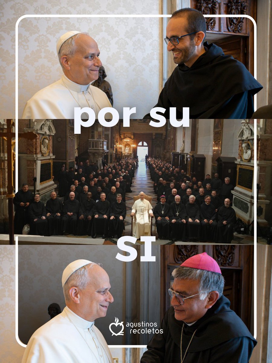 oarecoletos's tweet photo. Hace un año, León XIV era elegido Papa.

La familia agustino recoleta sigue dando gracias por este año vivido en comunión, cercanía y esperanza.

#AgustinosRecoletos #PapaLeónXIV #IdentidadQueUne #EsperanzaQueTransforma https://t.co/VjjysZ0xp0