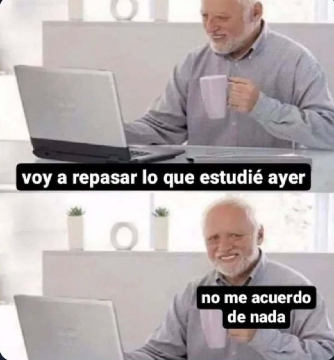 Tú cuando te estás preparando para un examen de ciberseguridad.