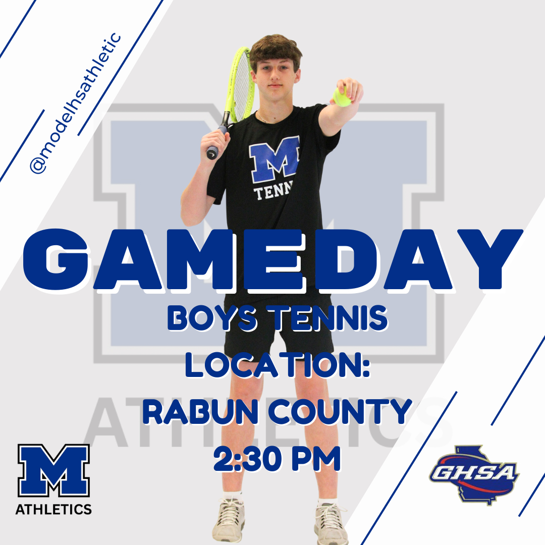 ModelHSAthletic's tweet photo. Boys tennis travels to Rabun County tonight for their semifinal match. https://t.co/Qp3MV4MDLd