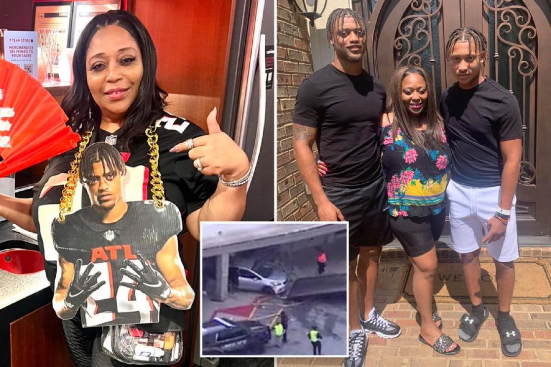 Aunt of Atlanta Falcons stars AJ and Avieon Terrell killed after driver plows into her car in supermarket parking lot 💔