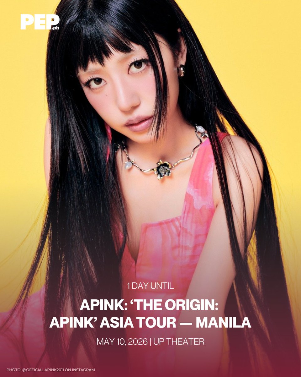 Apink: ‘The Origin: APINK’ ASIA TOUR lands in Manila tomorrow at UP Theater! ✨

#ApinkInManila #TheOriginAPINK #APINKAsiaTour #PEPConcerts #PEPCountdown