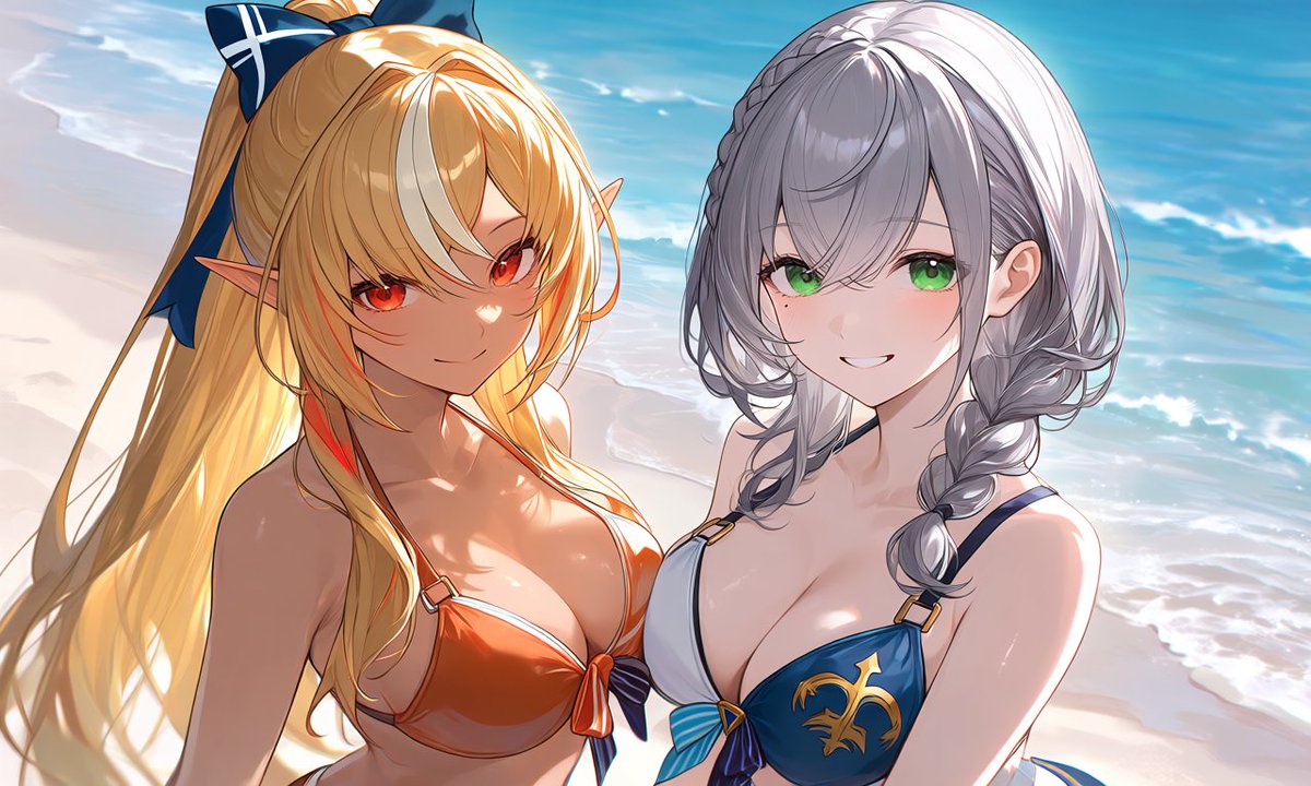 ノエフレ　白銀ノエル　HR　不知火フレア　HR ノエフレ。 #ホロライブ #不知火フレア #白銀ノエル