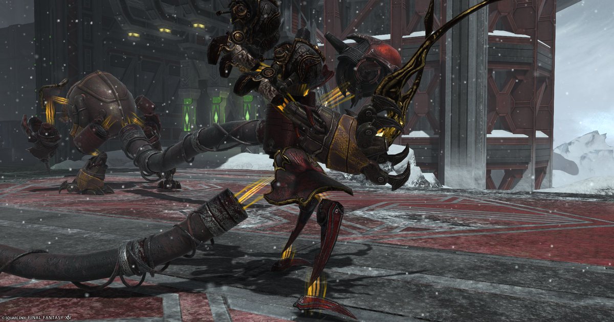 Legatus_Irumoga's tweet photo. クルティウス魔導工廠にいるスクラップ・ビブロスとガーゴイル
廃棄された魔導兵器をマルファスが自身の能力を使い傀儡にしたもの
魔導ビットを筆頭にスカイアーマー、リーパー、デスクロー、コロッサスに加え帝国基地にある施設のパーツも利用しているようだ
デザインがホントに上手いと思った https://t.co/uW99MJw0OO