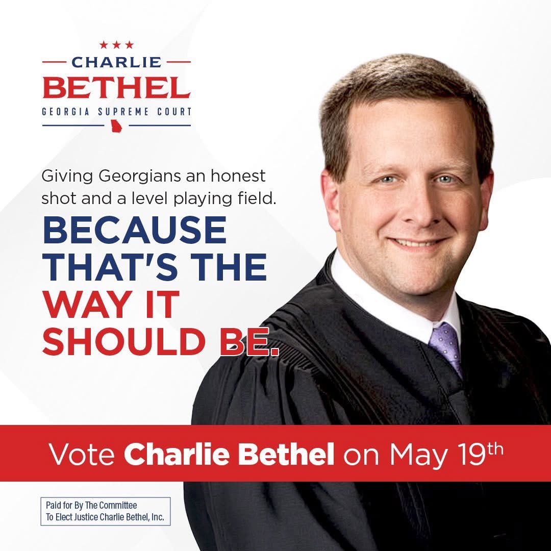 ChrisCarr_Ga's tweet photo. Georgia is a model for the nation because we have a fair, impartial, and independent judiciary.

Currently, that is under attack from out-of-state partisan special interests spending millions on false, negative ads.

Please join me in supporting Justices @CharlieBethel and Sarah Warren for the Georgia Supreme Court.

The general election for Georgia’s nonpartisan judicial races is May 19, and your support now is crucial.