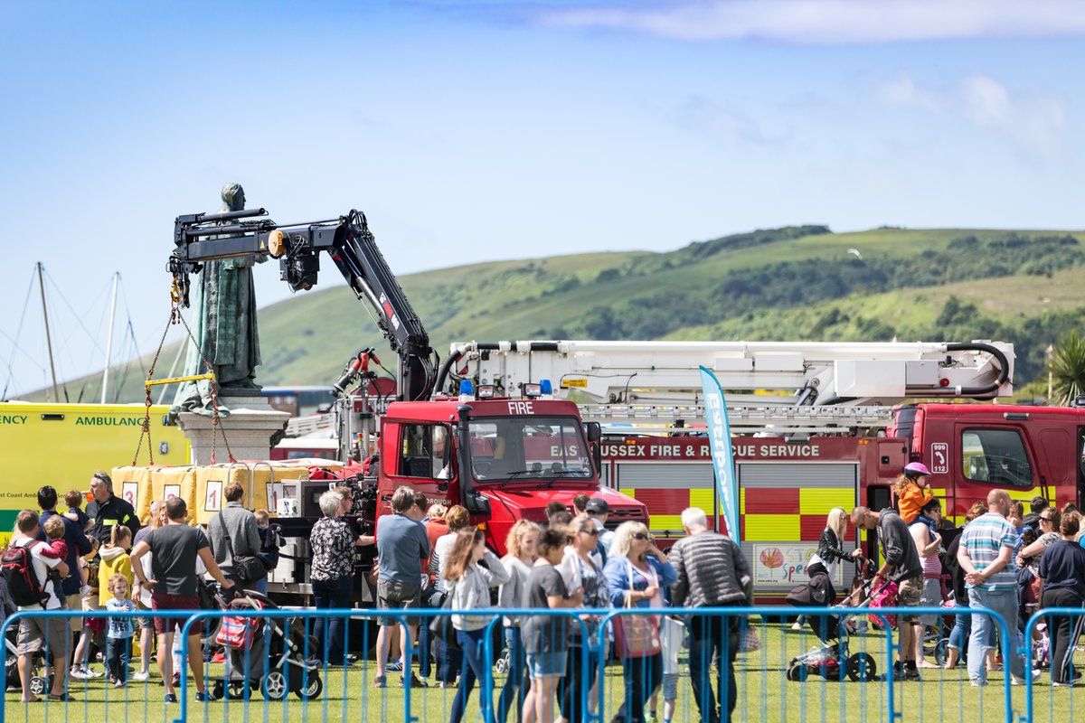 VisitEastbourne's tweet photo. The much-loved 999 Emergency Services Display returns to the Western Lawns from 10.30am - 5pm on 30 &amp; 31 May. Free to visit, this event offers the chance to get on board a fire engine or ambulance, watch arena demonstrations and so much more! https://t.co/VEKkPcWbSH