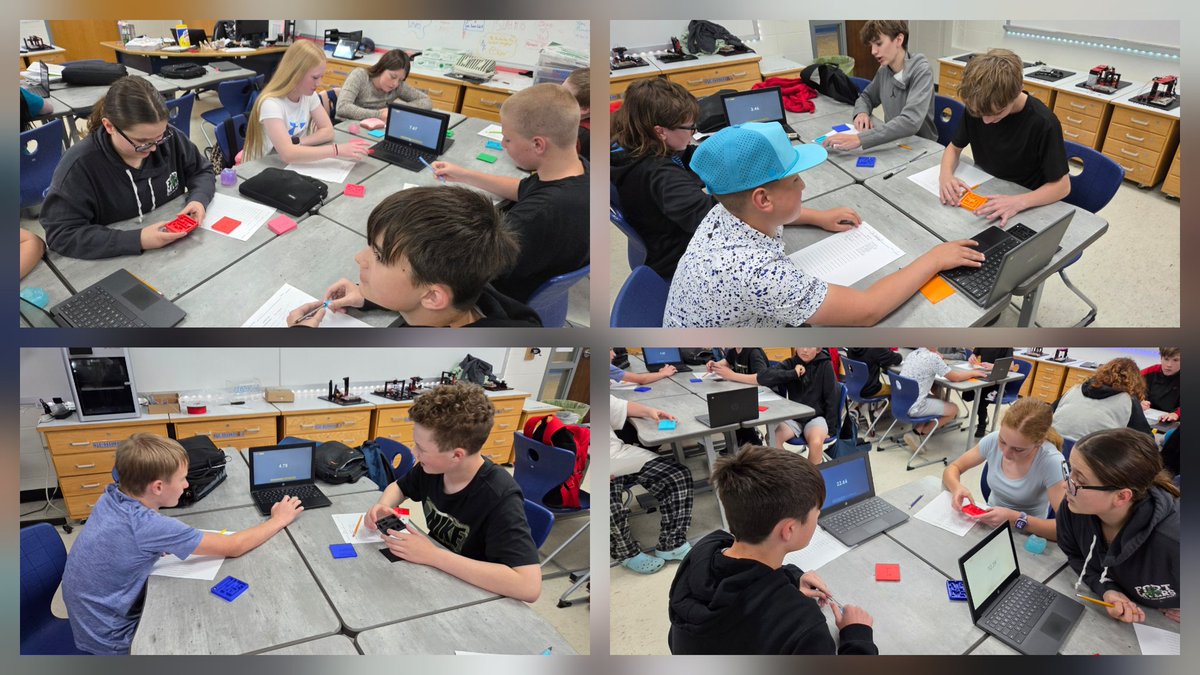 mrpaxtontech's tweet photo. 7th grade students used the design process to plan, design, 3D model, and 3D print their own marble maze. Students then tested, timed, and graphed each other doing the marble mazes. #EHRoyalPride https://t.co/fJJQcwKgVx