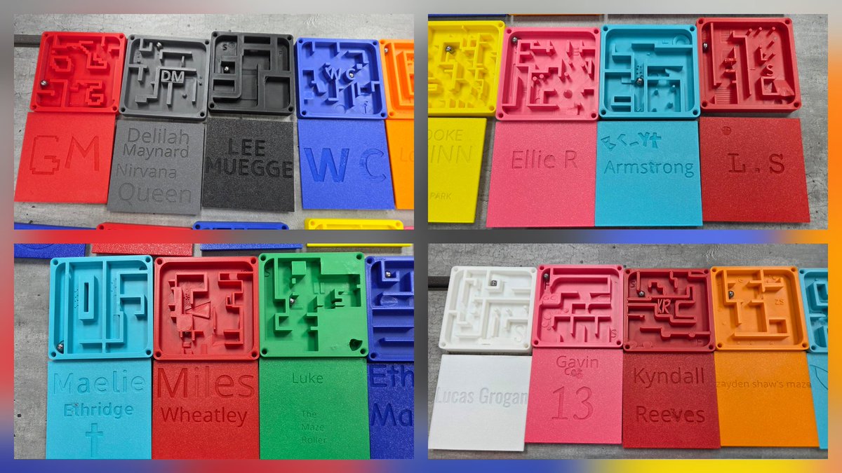 mrpaxtontech's tweet photo. 7th grade students used the design process to plan, design, 3D model, and 3D print their own marble maze. Students then tested, timed, and graphed each other doing the marble mazes. #EHRoyalPride https://t.co/fJJQcwKgVx