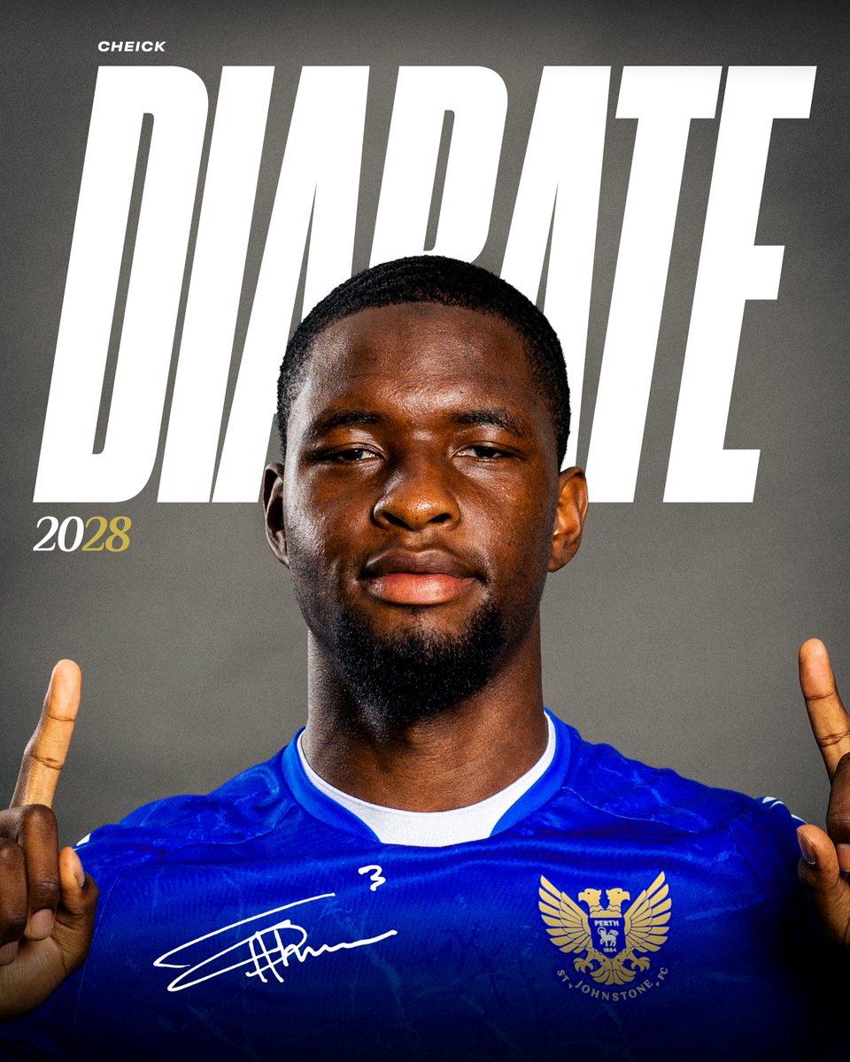 StJohnstone's tweet photo. The big man is here to stay.

We are delighted to confirm that Cheick Diabate has signed a new two-year deal at McDiarmid Park 💙

#SJFC