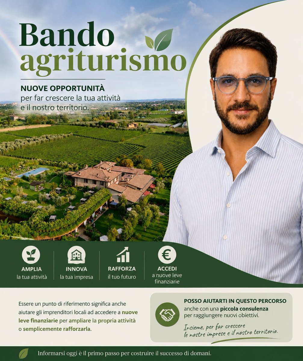 mirkozuffi's tweet photo. Bando Agriturismo👇🏼 
https://t.co/62XkrBeaWy https://t.co/bp5ttSnJgt