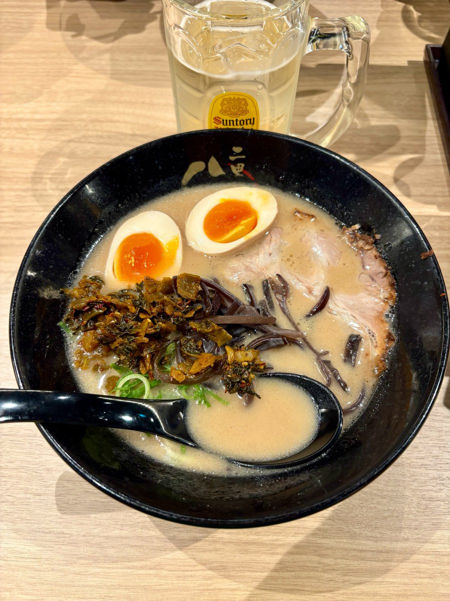 らーめん二男坊 

高菜ラーメンとハイボール