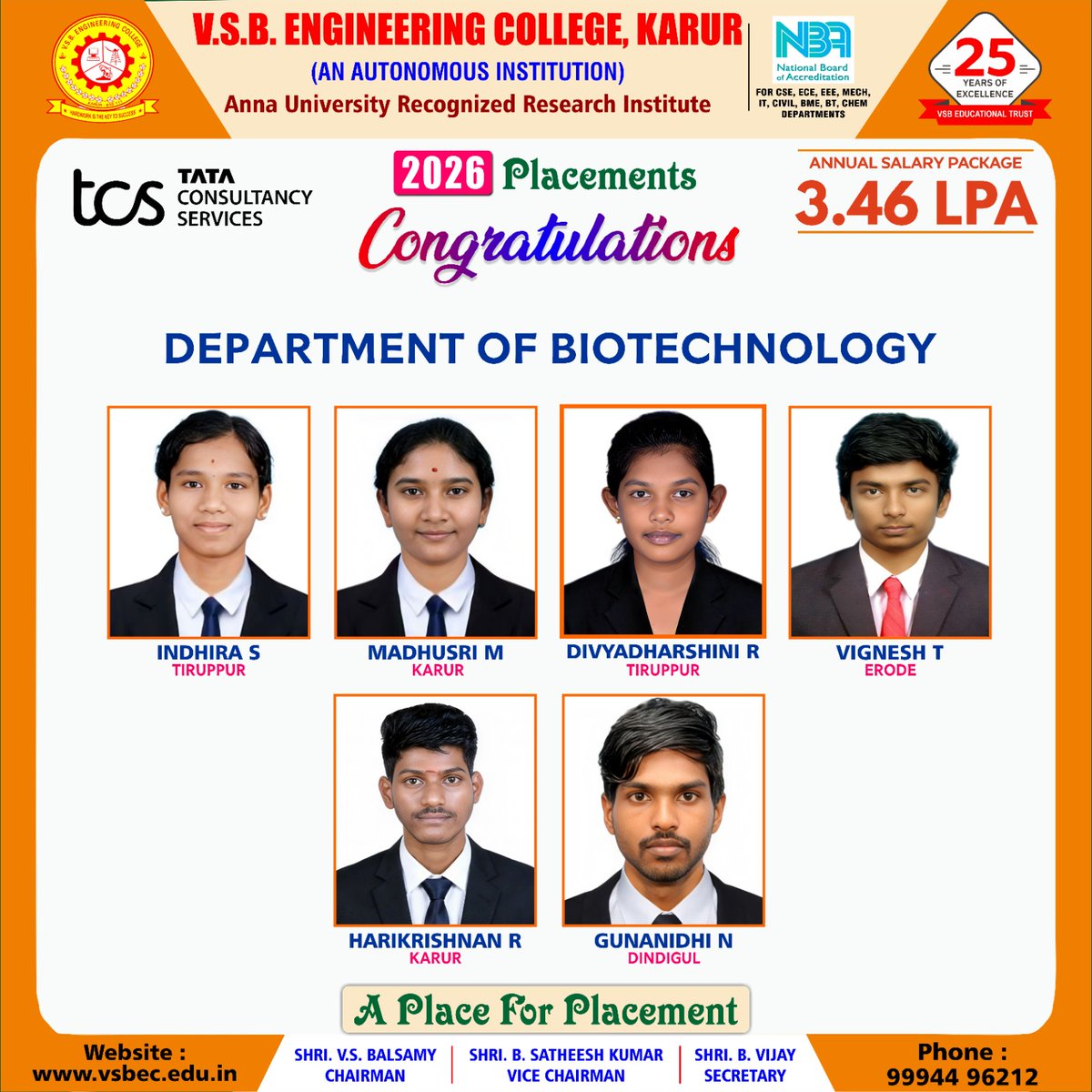 VSB Engineering College tweet media