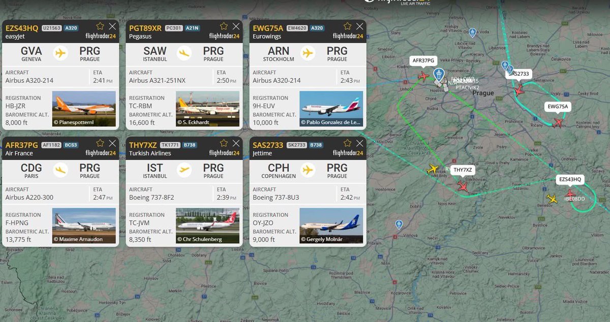 prgairside's tweet photo. ⚠️ U prahu RWY30 byl nahlášen podezřelý pohyb dronu. 🛬 Přílety aktuálně vyčkávají. 🛫 Odlety bez omezení. 
@letovyprovoz přesouvá provoz na RWY 12. 👮‍♂️ @PolicieCZ pátrá po pilotovi dronu. https://t.co/KbcYikKIL3