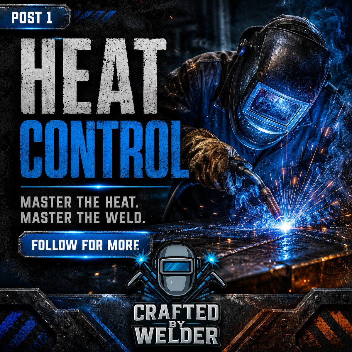 CraftedBywelder's tweet photo. Heat control is where real welding skill shows. 🔥
The right temperature, steady movement, and focus can turn a rough job into a clean finish.
Master the heat. Master the weld.
👉 Follow for more welding tips!
Hashtags:
#HeatControl #WelderLife #WeldingTips #Welding #Skilled https://t.co/aZzgE3M5M7