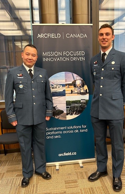 arcfieldcanada's tweet photo. We were pleased to sponsor and attend Air Force Day on the Hill in Ottawa on Tuesday. Hosted by @RCAFAssociation this event brings together defence industry leaders, military veterans, Government MPs, and members of the @ARC_RCAF  for an evening of recognition &amp; networking. https://t.co/tvulKaby0J