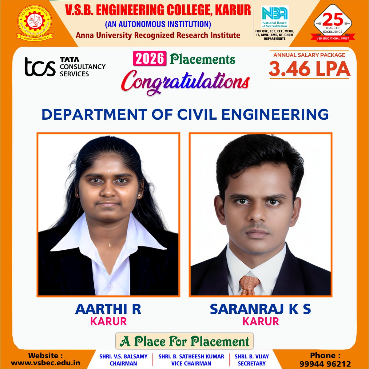 VSB Engineering College tweet media