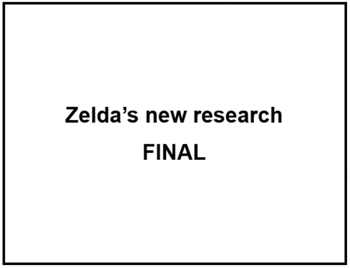 Zelda's New Research Final (1/3)