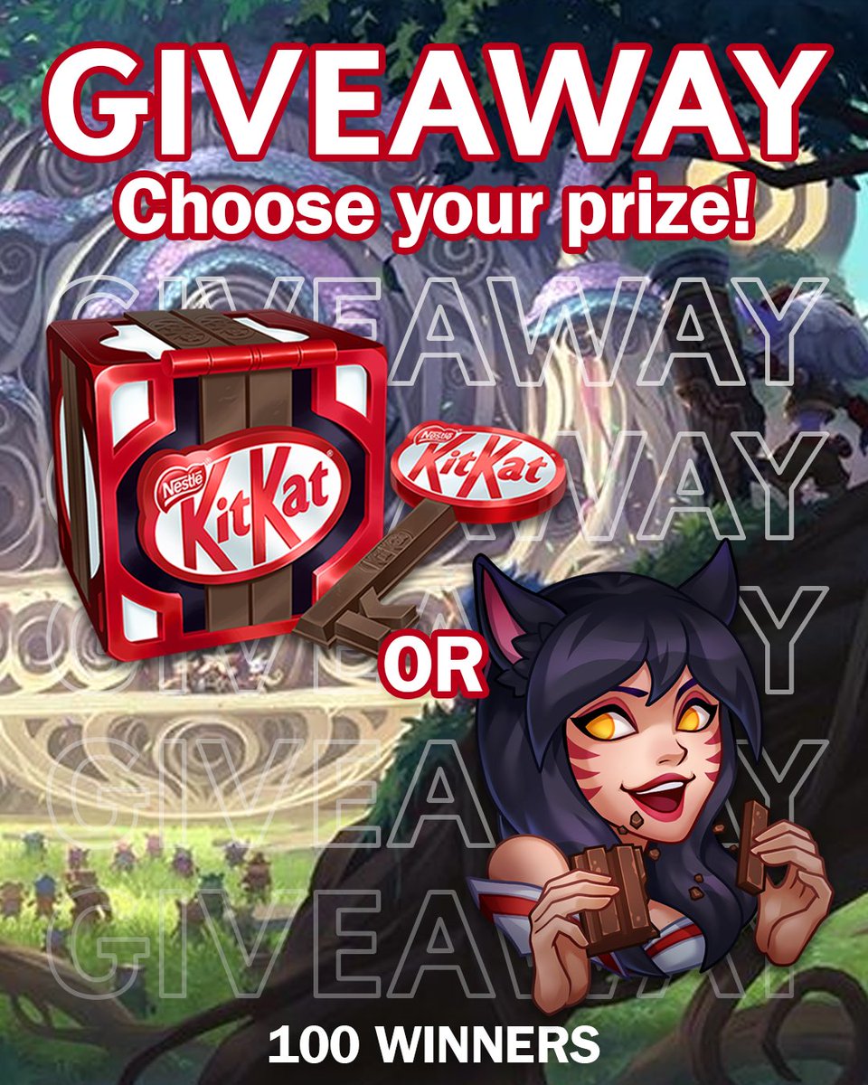 The #LEC is live from Madrid this week! 🇪🇸

But don't worry, the giveaway isn't going anywhere. 
👉 Join now for a chance to win a Break Emote or a KitKat Hextech Chest!

To enter:
➡️ Follow <a href="/KITKATGaming/">KITKAT Gaming 🎮</a>
➡️ Like, repost &amp; comment 🦊 for the emote or 🔑 for the chest!