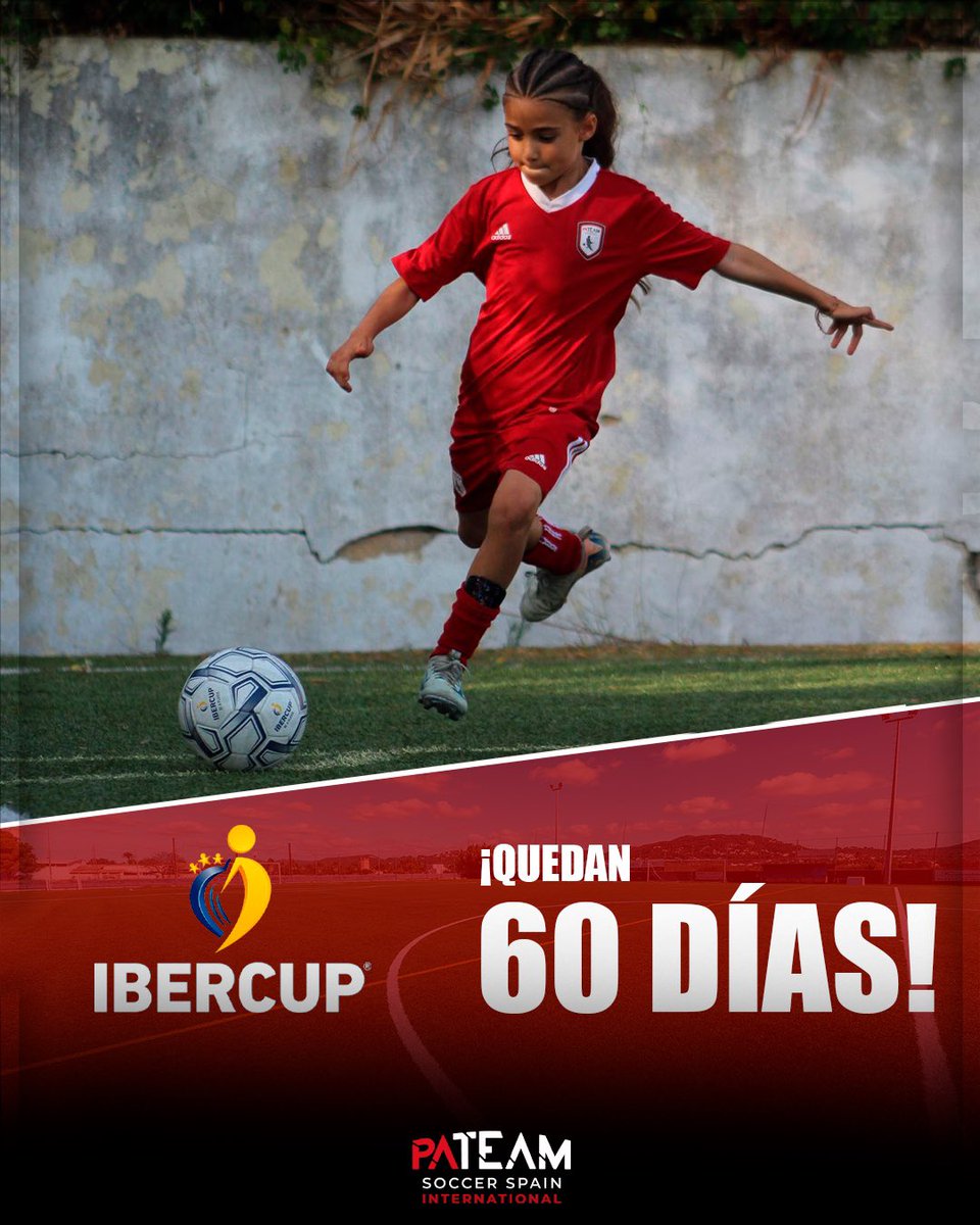 pateamsoccer's tweet photo. TORNEOS ⚽️🔜 Contando los días para vernos @Ibercup ! 🇵🇹
¡QUEDAN 60 DÍAS! ¿Tenéis tantas ganas como nosotros? 🤩
#IberCup #Torneos #PATeamAcademy https://t.co/PaTXe6PPFs