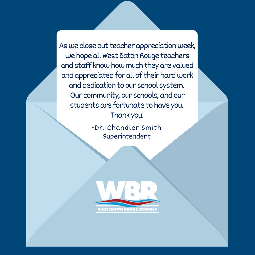 WBRSchools's tweet photo. Thank you, Teachers! https://t.co/xP2vpzCGcl