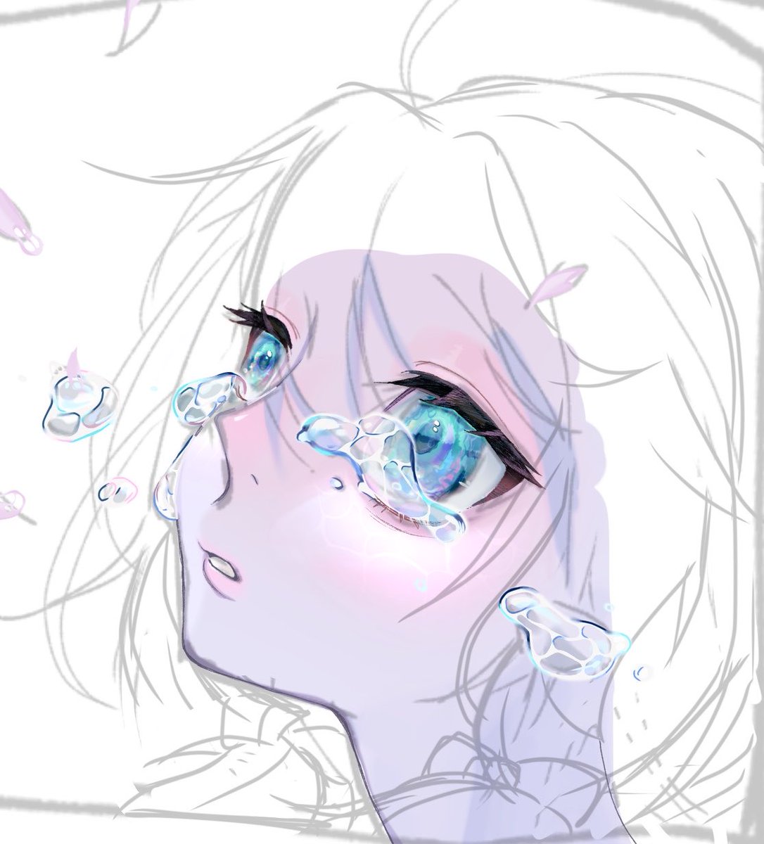 happa___e's tweet photo. 目とか水の描き込みむじーーーーーーーーーどーなってんだ、

 #絵柄が好みって人にフォローされたい  #にじさんじ絵描きさんと繋がりたい  #マル描いてちょんっ https://t.co/7qvG3qhlZo