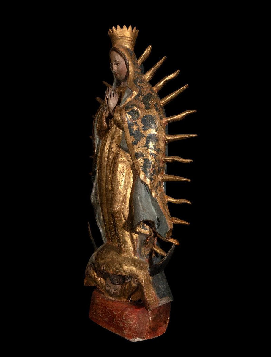 AuctionsTemplum's tweet photo. POST-SALE | LOT 501

Sculptural Virgin of Guadalupe, 17th century.

A powerful colonial devotional work.

Now available:
https://t.co/PIe6EKPP5O

#PostSale #ColonialArt #Collectors https://t.co/UagxNNSzg1