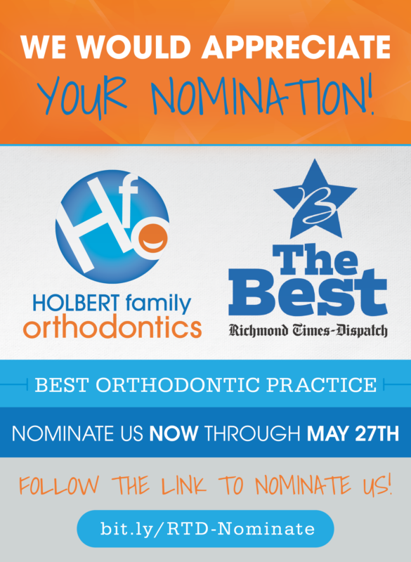 holbertbraces's tweet photo. Nominate Holbert Family Orthodontics for Best Orthodontic Practice in the Richmond Times-Dispatch The Best 2026! 🦷💙

⏳ Nominations are open now through May 27
🌐 https://t.co/SjgZT9u9MK

#HolbertFamilyOrthodontics #TheBest2026 #RichmondTimesDispatch https://t.co/yTpuL2SvDg
