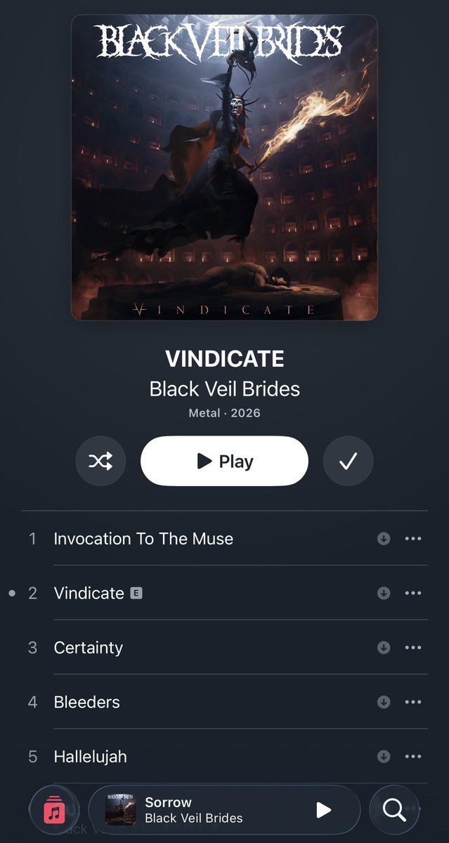 of_rolla's tweet photo. Record of the year. Not one skippable song. 🤘🏻🤘🏻@blackveilbrides https://t.co/x5pdbRRyDP