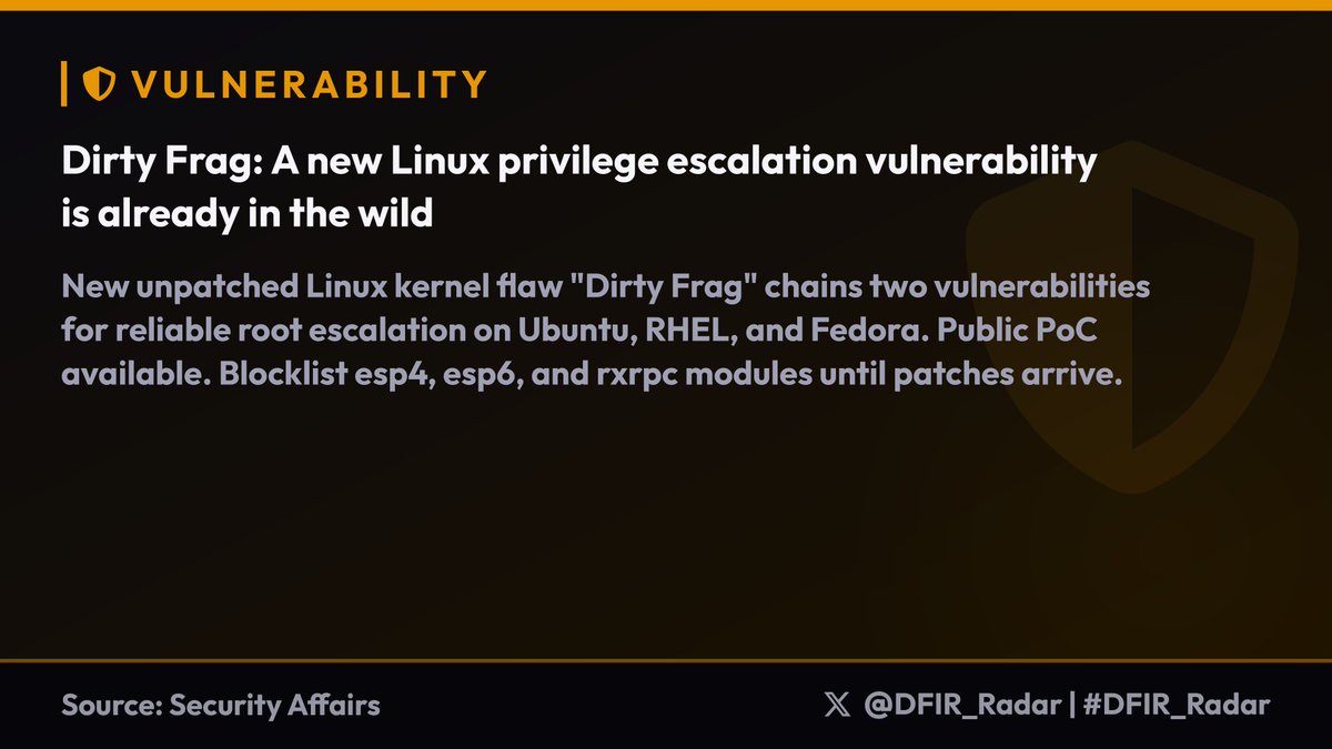 DFIR Radar tweet media